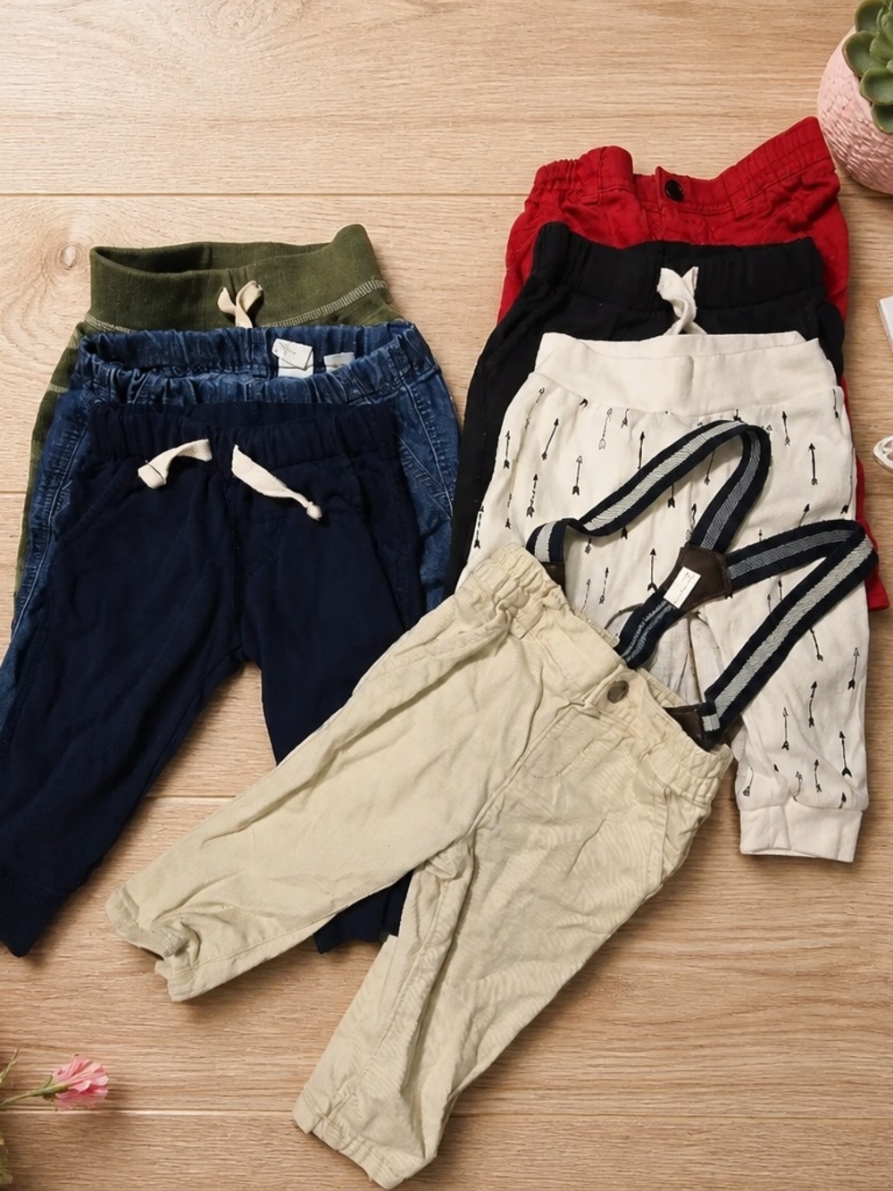 Baby Boy Pants Lot 7 Pieces 3-6M 4-6M 6M Baby Gap Carter's H&M The Children's Pl